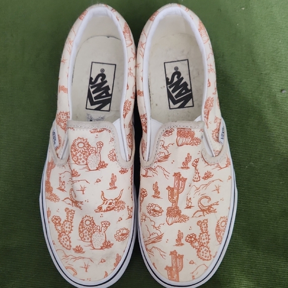 Vans Cactus Print Slip-On Sneakers Womens 7.5 - Picture 3 of 3